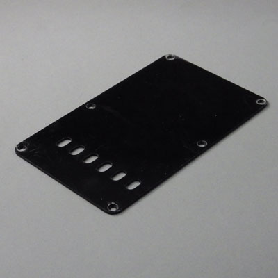 (B-72)  Black  Guitar Back Plate 1 Ply 