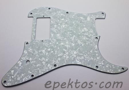 **(B-14)  Single Humbucker - White Pearloid<b><font style='font-weight:bold;color:red'>**OUT OF STOCK**</font></b>