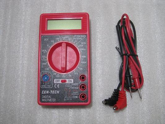 (A-1) Digital MultiMeter - CenTech 7 Function