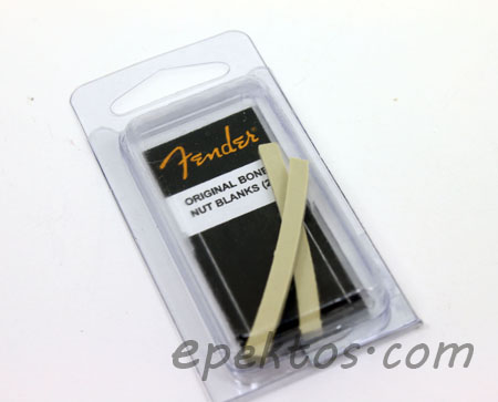 (G-24)  Fender Original Bone Nut Blanks 2pcs.  <font color=#dc0000 size=3>**out of stock**</font>